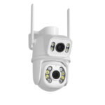 Уличная поворотная IP Wi-Fi камера видеонаблюдения 6MP (3+3MP), с двойным объективом, ночным видением PTZ-DW4