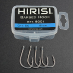 Карповые крючки Hirisi ART.8001 Wide Gape — длинное цевьё 8,6,4 Размер, набор 50 шт